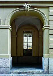 Tür Bibliothek Münstergasse
